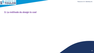 Marketing S3 - Chapitre 3 - II. Analyse des coûts et de la marge