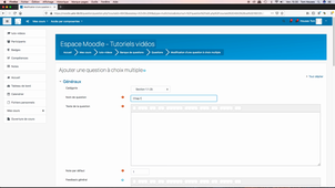 Moodle - 04 - Activité Test - Question à choix multiples