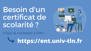 Récupérer son certificat de scolarité