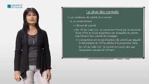 Contrat/ Condition de validité/Consentement