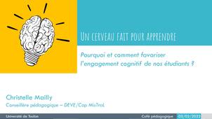 Café pédagogique #5 : Un cerveau fait pour apprendre – Pourquoi et comment favoriser l’engagement cognitif de nos étudiants ?