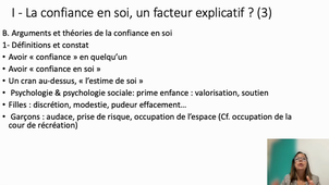 Conférence Le manque de confiance en soi des femmes: facteur explicatif pertinent ou stéréotype de genre?