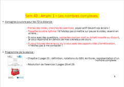 Vidéo 7 : Amphi 1 de maths sur les nombres complexes pour le GEII