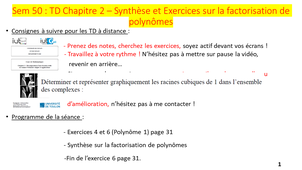 Vidéo 23 : Dernière vidéo sur la factorisation de polynômes