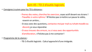 TD2 d'outils logiciels