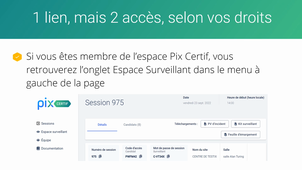 Certification Pix - Tutoriel espace surveillant