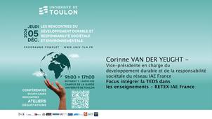 DDRSE 2024 - Corinne VAN DER YEUGHT - Intégrer la TEDS dans les enseignements - RETEX IAE France