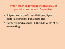 Cours sur le réseautage social professionnel Partie sur Twitter détaillée