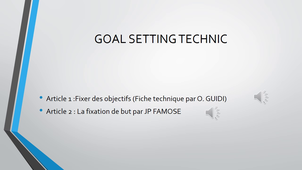 Suivi psy de l'athlète, visualisation et Gaol setting