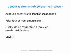 M2 APAS Réhabilitation respiratoire et mucoviscidose vidéo du cours n°4