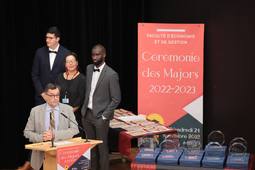 Faculté d'Economie et de gestion : Cérémonie des majors de promotion 2022-23