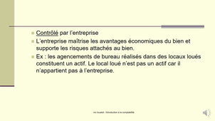 chapitre 3 l'actif et le passif