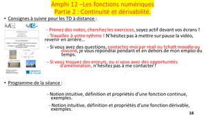 Vidéo 31 : Amphi 12 / 13 - Partie 2 - Continuité et dérivabilité