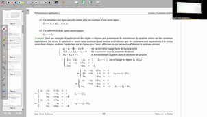 Cours 2 - Mathématiques Appliquées 4 - Eco/gestion - Algèbre linéaire - 2021-2022
