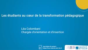 JIP 2021 : Témoignages d'étudiants sur l'innovation pédagogique à l'UTLN