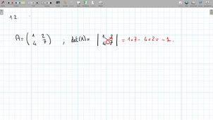 L1ECO - TD - Exercice 1.2 (déterminants 2x2)