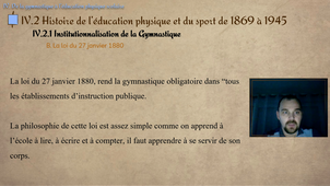 IV. Histoire de l'éducation physique et du sport de 1869 à 1887