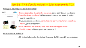 TD3 d'outils logiciels -Partie 2 : Euler normal et amélioré appliqué à l'ex du TD3