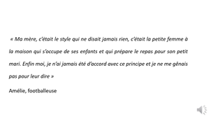 Genre et Activités Physiques, CM n°3