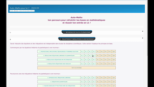 Parcours de remédiation en maths pour les lycéens