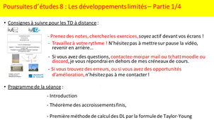 Maths poursuite d'études longues 8-1 : Définition et DL de fonctions usuelles