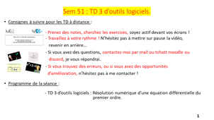 TD3 d'outils logiciels -Partie 1 : Résolution approchée d'équation différentielle du 1er ordre.