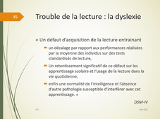 PC3 CM2: Troubles de l'apprentissage