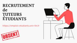 Recrutement de tuteurs étudiants