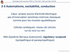 Physiologie cardio-vasculaire vidéo de la partie 2 sur 4