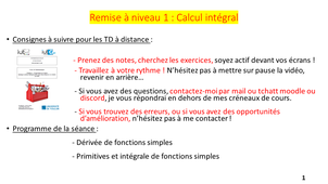 Calcul de dérivées, primitives et intégrales de fonctions simples