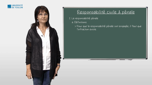 La responsabilité pénale