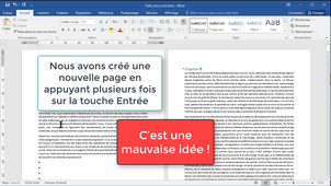 Ajouter une nouvelle page dans un document Word