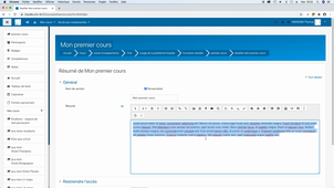 Moodle - Editer et déposer du contenus dans un cours