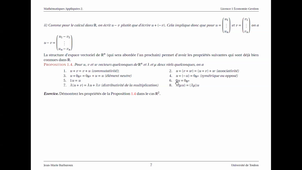 L1Eco- Mathématiques Appliquées 2 - Chapitre 1 - Part 2