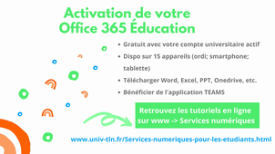 Infos Compte Office 365 & TEAMS