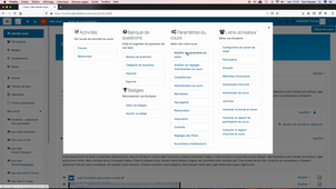 Moodle - Gérer les paramètres du cours