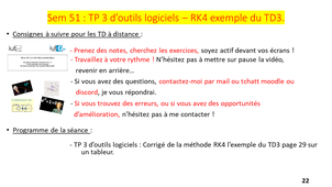TD3 d'outils logiciels -Partie 3 : RK4 appliqué à l'ex du TD3
