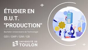 Etudier en B.U.T. Production (GBio / GEII / GIM / GMP)