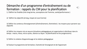 TD 3 L2ES Programme progression séance