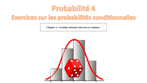 Probabilité 4 : Exercices sur les probabilités conditionnelles