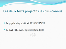 TD2 Evaluation de la personnalité