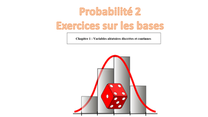 Probabilité 2 : Exercices de base sur les probabilités  - document pdf joint