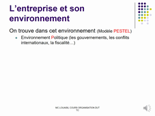 chapitre 2 l'entreprise et son environnement