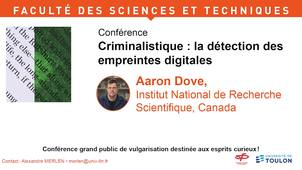 Conférence : Criminalistique : la détection des empreintes digitales
