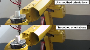 Orientation smoothing in multi-axis additive manufacturing : quarter of torus case study