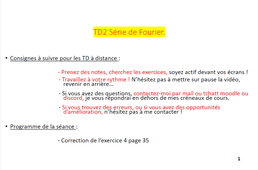TD2 : Série de Fourier