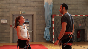 audiovisuel GR28 escalade , la chute PAYAGE RONDA BOSQUET FREY video 2