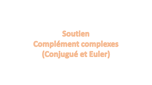 Soutien Complément Complexes