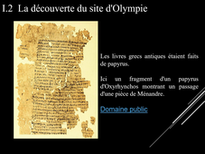 La découverte du site d'Olympie