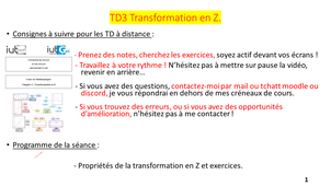 TD3 : Transformation en Z